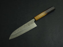 Load image into Gallery viewer, OUL SLD WASHIJI SANTOKU 165MM OCTAGONAL BURNT OAKWOOD HANDLE