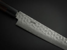 Load image into Gallery viewer, KICHIJI VG-10 33 LAYER HAMMERED DAMASCUS SUJIHIKI 240MM ROSEWOOD HANDLE*