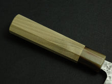Load image into Gallery viewer, KICHIJI SHIROGAMI-1 / STAINLESS CLAD HAMMERED BUNKA 175MM OCTAGONAL HANDLE