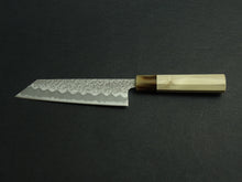 Load image into Gallery viewer, KICHIJI SHIROGAMI-1 / STAINLESS CLAD HAMMERED BUNKA 175MM OCTAGONAL HANDLE