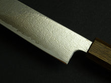Load image into Gallery viewer, KICHIJI VG-10 DAMASCUS SUJIHIKI 240MM OCTAGONAL OAK HANDLE