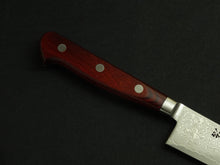 Load image into Gallery viewer, KICHIJI VG-10 33 LAYER DAMASCUS SUJIHIKI 240MM RED HANDLE