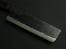Load image into Gallery viewer, KICHIJI KUROGANE AOGAMI-2 KUROUCHI NAKIRI 165MM OCTAGONAL MONO BUBINGA HANDLE