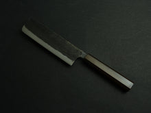 Load image into Gallery viewer, KICHIJI KUROGANE AOGAMI-2 KUROUCHI NAKIRI 165MM OCTAGONAL MONO BUBINGA HANDLE