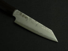 Load image into Gallery viewer, KICHIJI GINREI GINSAN NASHIJI KIRITSUKE PETTY 125MM OCTAGONAL MONO EBONY HANDLE
