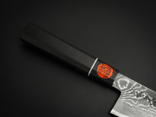 Load image into Gallery viewer, SHIGEKI TANAKA HABAKIRI SG2 DAMASCUS SANTOKU WITH KIRI PRESENTATION BOX*