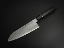 Load image into Gallery viewer, SHIGEKI TANAKA HABAKIRI SG2 DAMASCUS SANTOKU WITH KIRI PRESENTATION BOX*