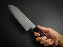 Load image into Gallery viewer, SHIGEKI TANAKA HABAKIRI SG2 DAMASCUS SANTOKU WITH KIRI PRESENTATION BOX*