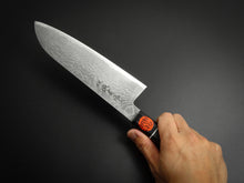Load image into Gallery viewer, SHIGEKI TANAKA HABAKIRI SG2 DAMASCUS SANTOKU WITH KIRI PRESENTATION BOX*