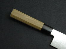 Load image into Gallery viewer, YOSHIHIRO GINSAN DAMASCUS NAKIRI 180MM OCTAGONAL MAGNOLIA HANDLE