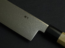 Load image into Gallery viewer, YOSHIHIRO GINSAN DAMASCUS NAKIRI 180MM OCTAGONAL MAGNOLIA HANDLE