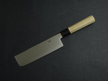 Load image into Gallery viewer, YOSHIHIRO GINSAN DAMASCUS NAKIRI 180MM OCTAGONAL MAGNOLIA HANDLE