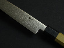 Load image into Gallery viewer, YOSHIHIRO GINSAN DAMASCUS PETTY 150MM OCTAGONAL MAGNOLIA HANDLE