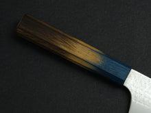 Load image into Gallery viewer, KICHIJI VG-5 HAMMERED KIRITSUKE GYUTO 195MM OCTAGONAL AKATSUKI (BURNT & DYED) OAKWOOD HANDLE