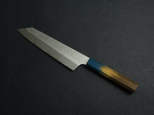 Load image into Gallery viewer, KICHIJI VG-5 HAMMERED KIRITSUKE GYUTO 195MM OCTAGONAL AKATSUKI (BURNT & DYED) OAKWOOD HANDLE