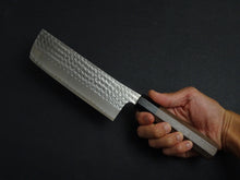 Load image into Gallery viewer, YU KUROSAKI AOGAMI SUPER KOKUSEN NAKIRI KNIFE ROSE WOOD HANDLE
