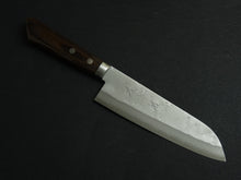 Load image into Gallery viewer, MASUTANI SEKKA VG-10 NASHIJI DAMASCUS SANTOKU 170MM BROWN HANDLE