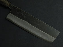 Load image into Gallery viewer, HATSUKOKORO KUMOKAGE AOGAMI-2 KUROUCHI DAMASCUS NAKIRI 165MM OCTAGONAL WALNUT HANDLE