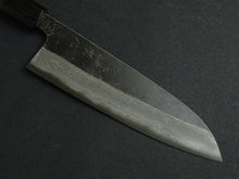 Load image into Gallery viewer, HATSUKOKORO KUMOKAGE AOGAMI-2 KUROUCHI DAMASCUS SANTOKU 180MM OCTAGONAL WALNUT HANDLE