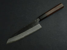 Load image into Gallery viewer, HATSUKOKORO KUMOKAGE AOGAMI-2 KUROUCHI DAMASCUS SANTOKU 180MM OCTAGONAL WALNUT HANDLE