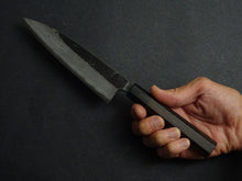 Load image into Gallery viewer, HATSUKOKORO KUMOKAGE AOGAMI-2 KUROUCHI DAMASCUS PETTY 150MM OCTAGONAL WALNUT HANDLE