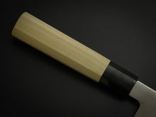 Load image into Gallery viewer, KICHIJI VG-1 WA-SANTOKU OCTAGONAL MAGNOLIA HANDLE 180MM WITH SAYA*