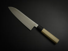 Load image into Gallery viewer, KICHIJI VG-1 WA-SANTOKU OCTAGONAL MAGNOLIA HANDLE 180MM WITH SAYA*