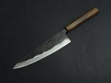 Load image into Gallery viewer, KICHIJI KUROGANE AOGAMI-2 KUROUCHI GYUTO 210MM OCTAGONAL MONO BUBINGA HANDLE