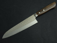 Load image into Gallery viewer, MASUTANI KOKURYU VG-10 HAMMERED DAMASCUS GYUTO 180MM BROWN HANDLE*
