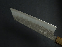 Load image into Gallery viewer, OUL SHIROGAMI-1 STAINLESS CLAD HAMMERED BUNKA 170MM BLACK OAK HANDLE*