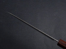 Load image into Gallery viewer, OUL SHIROGAMI 2 STAINLESS CLAD HAMMERED GYUTO 180MM OCTAGONAL KEYAKI/ZELKOVA HANDLE*