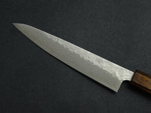 Load image into Gallery viewer, KICHIJI 440C HAMMERED DAMASCUS PETTY 150MM OAK/BAIKOKU HANDLE