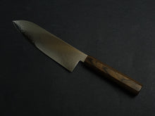 Load image into Gallery viewer, KICHIJI VG-10 33LAYER DAMASCUS SANTOKU KNIFE 180MM OCTAGONAL PAKKAWOOD HANDLE