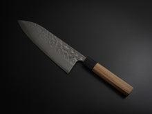 Load image into Gallery viewer, MATSUBARA AOGAMI-2 STAINLESS CLAD NASHIJI HAMMERED GYUTO 210MM WALNUT HANDLE*