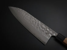 Load image into Gallery viewer, MATSUBARA AOGAMI-2 STAINLESS CLAD NASHIJI HAMMERED GYUTO 210MM WALNUT HANDLE*