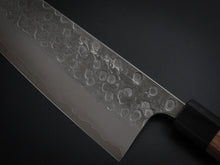 Load image into Gallery viewer, MATSUBARA AOGAMI-2 STAINLESS CLAD NASHIJI HAMMERED GYUTO 210MM WALNUT HANDLE*