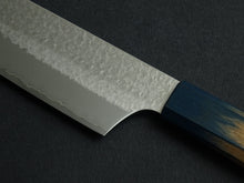 Load image into Gallery viewer, KICHIJI VG-5 HAMMERED SANTOKU 180MM OCTAGONAL AKATSUKI (BURNT & DYED) HANDLE