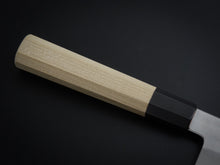 Load image into Gallery viewer, HITOHIRA KIKUCHIYO REN SHIROGAMI-2 GYUTO 240MM MAGNOLIAWOOD OCTAGONAL HANDLE
