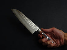 Load image into Gallery viewer, KICHIJI VG-10 CORE TSUCHIME HAMMERED SANTOKU 170MM