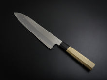Load image into Gallery viewer, HITOHIRA GOROBEI REN SHIROGAMI-2 DAMASCUS GYUTO 240MM MAGNOLIA OCTAGONAL HANDLE