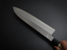 Load image into Gallery viewer, HITOHIRA GOROBEI REN SHIROGAMI-2 DAMASCUS GYUTO 240MM MAGNOLIA OCTAGONAL HANDLE