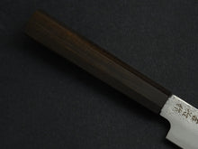 Load image into Gallery viewer, KICHIJI GINREI GINSAN NASHIJI KIRITSUKE PETTY 125MM OCTAGONAL MONO BUBINGA HANDLE
