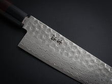 Load image into Gallery viewer, KICHIJI VG-10 33 LAYER HAMMERED DAMASCUS GYUTO 210MM ROSEWOOD HANDLE