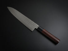 Load image into Gallery viewer, KICHIJI VG-10 33 LAYER HAMMERED DAMASCUS GYUTO 210MM ROSEWOOD HANDLE