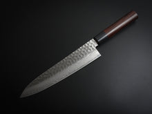 Load image into Gallery viewer, KICHIJI VG-10 33 LAYER HAMMERED DAMASCUS GYUTO 210MM ROSEWOOD HANDLE