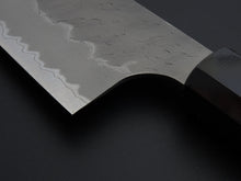 Load image into Gallery viewer, NIGARA AOGAMI SUPER CORE STAINLESS CLAD MIGAKI HAMMERED GYUTO 210MM