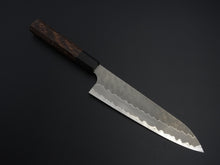 Load image into Gallery viewer, NIGARA AOGAMI SUPER CORE STAINLESS CLAD MIGAKI HAMMERED GYUTO 210MM