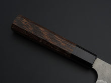 Load image into Gallery viewer, NIGARA AOGAMI SUPER CORE STAINLESS CLAD MIGAKI HAMMERED GYUTO 210MM