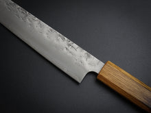 Load image into Gallery viewer, KICHIJI SLD WASHIJI SUJIHIKI 240MM OCTAGONAL BURNT OAKWOOD HANDLE*