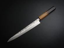 Load image into Gallery viewer, KICHIJI SLD WASHIJI SUJIHIKI 240MM OCTAGONAL BURNT OAKWOOD HANDLE*